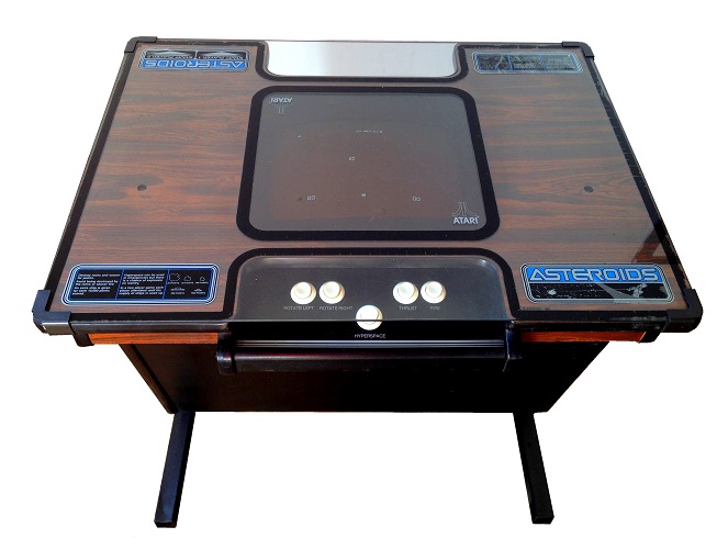 An original Asteroids “Cocktail”-style tabletop game